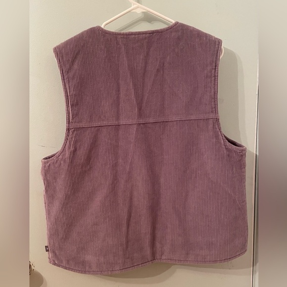 TNA carlaw corduroy purple vest size small oversized - Picture 7 of 11